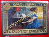 Chapa Publicitaria, Pianos Lopez y Griffo - Malaga