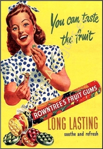 ROWNTREE'S FRUIT GUMS - YOU CAN TASTE THE FRUIT