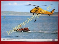 R.N.L.I. LIFEBOAT AND R.A.F. RESCUE HELICOPTER