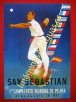 1º CAMPEONATO MUNDIAL DE PELOTA, AÑO 1952, GIPUZKOA