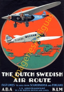 A.B.A K.L.M - THE DUTCH SWEDISH AIR ROUTE