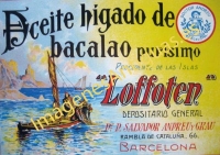 ACEITE DE HÍGADO DE BACALAO PROCEDENCIA ISLAS LOFFOTEN BARCELONA