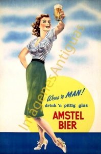 AMSTEL BIER DRINK'N PITTIG GLAS