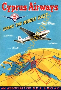 AN ASSOCIATE OF B.E.A. & B.O.A.C. CYPRUS AIRWAYS
