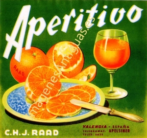 APERITIVO NARANJAS - C.H.J. RAAD - VALENCIA APELSINER