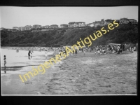 Algorta - Bañistas - Un día de playa en Ereaga