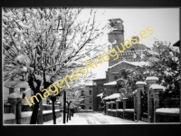 Algorta - Iglesia de los PP. Trinitarios. Un día de nieve