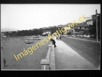 Algorta - Playa de Ereaga, vista parcial desde el paseo
