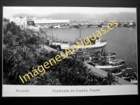 Alicante - Explanada de España. Puerto