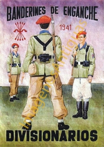 BANDERINES DE ENGANCHE 1941 DIVISIONARIOS