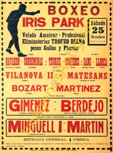 BOXEO EN EL IRIS-PARK, VELADA AMATEUR-PROFESIONAL