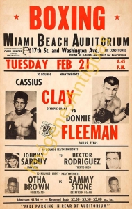 BOXING CLAY FLEEMAN MIAMI BEACH AUDITORIUM