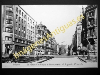 Bilbao - La Gran Vía hacia el Monumento al Sagrado Corazón