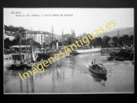 Bilbao - Muelle del Arenal y calle Viuda de Epalza