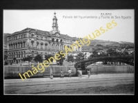 Bilbao - Palacio del Ayuntamiento y Puente de San Agustin