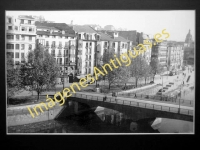 Bilbao - Puente de la Merced y calle Ribera