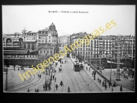 Bilbao - Puente y calle Estación