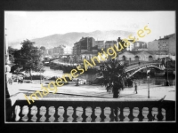 Bilbao - Ría y Puente Giratorio desde el Ayuntamiento