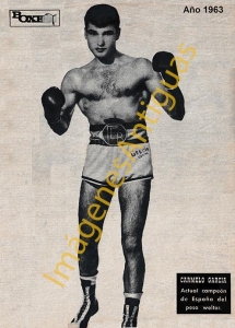 CARMELO GARCIA ACTUAL CAMPEON DE ESPAÑA DEL PESO WELTER AÑO 1963