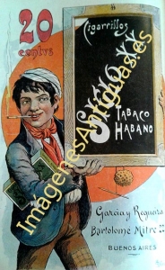 CIGARRILLOS SIGLO XX - TABACO HABANO BUENOS AIRES