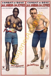 COMBAT DE BOXE JACK JOHNSON - JIM JEFFRIES