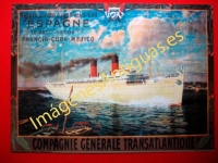 COMPAGNIE G´NÉRALE TRANSATLANTIQUE ESPAGNE FRANCIA - CUBA - MEJI