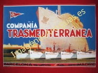 COMPAÑÍA TRASMEDITERRÁNEA - BARCELONA Y MADRID