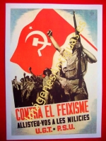 CONTRA EL FEIXISME ALLISTEU-VOS A LES MILICIES U.G.T. - P.S.U.