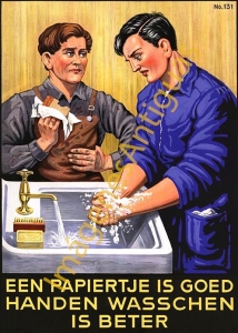 EEN PAPIERTJE IS GOED HANDEN WASSCHEN IS BETER