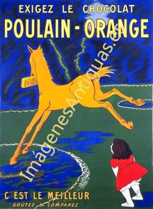 EXIGEZ LE CHOCOLAT POULAIN-ORANGE