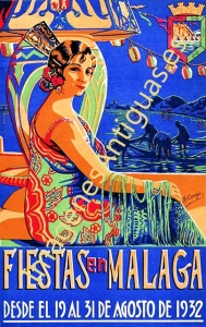 GRANDES FIESTAS EN MALAGA 1932