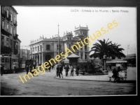 Gijón - Entrada a los Muelles y Banco Minero