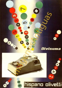 HISPANO OLIVETTI DIVISUMA MAQUINA CALCULADORA IMPRESORA ELECTRIC