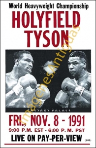 HOLYFIELD TYSON WORLD HEAVYWEIGHT CHAMPIONSHIP 1991