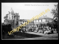 Hernani - Plaza de los Fueros un dá de la feria