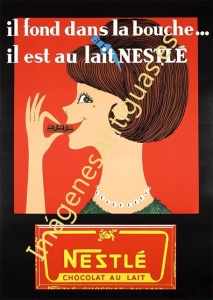 IL FOND DANS LA BOUCHE...IL EST AU LAIT NESTLÉ