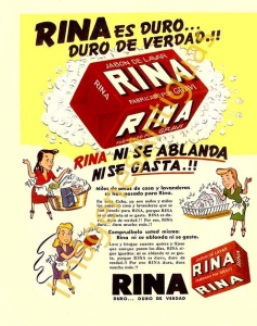 JABON DE LAVAR RINA... ES DURO DE VERDAD