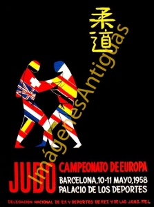 JUDO CAMPEONATO DE EUROPA PALACIO DE LOS DEPORTES BARCELONA 1958