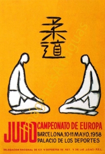 JUDO CAMPEONATO DE EUROPA PALACIO DE LOS DEPORTES BARCELONA 1958