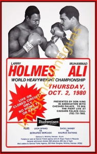 LARRY HOLMES MUHAMMAD ALI WORLD HEAVYWEIGHT CHAMPIONSHIP