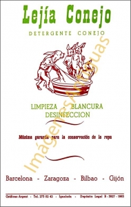 LEGÍA CONEJO LIMPIEZA-BLANCURA-DESINFECCION