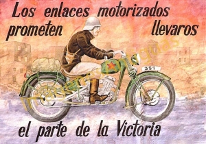 LOS ENLACES MOTORIZADOS PROMETEN LLEVAROS EL PARTE DE LA VICTORI