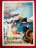 MARS 1908 BULLETIN DU NORDDEUTSCHER LLOYÒ