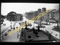 Pola de Lena - Parque y calles Generalísimo y Vital Aza