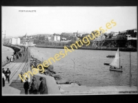 Portugalete - Muelle Churruca y vista de la costa