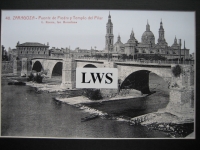 Zaragoza - Puente de piedra y Templo del Pilar