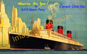 R.M.S. QUEEN MARY - CUNARD WHITE STAR