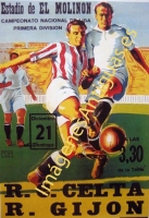 R. C. CELTA - R. GIJON, ESTADIO DE EL MOLINON, ASTURIAS