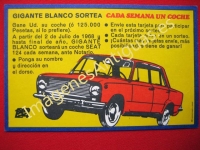 SEAT 124, GIGANTE BLANCO SORTEA CADA SEMANA UN COCHE