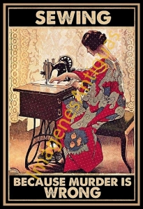SEWING BECAUSE MURDER IS WRONG